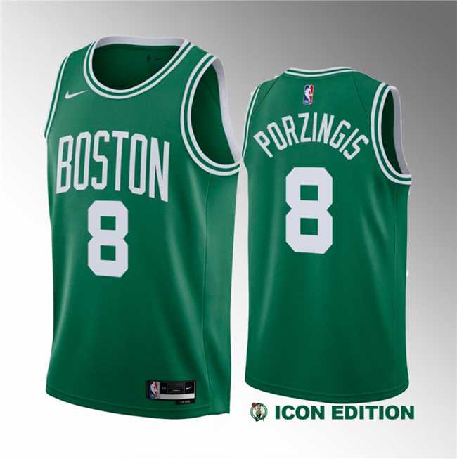 Men's Boston Celtics #8 Kristaps Porzingis Green 2023 Draft Icon Edition Stitched Basketball Jersey Dzhi ,We sell and wholesale Men's Boston Celtics #8 Kristaps Porzingis Green 2023 Draft Icon Edition Stitched Basketball Jersey Dzhi  on line form chian!
